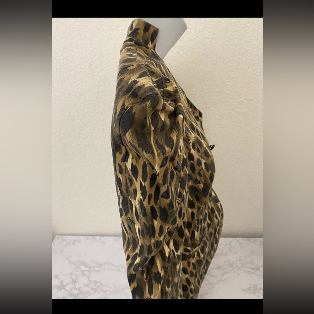 kardashian kollection Leopard Cheetah Print Blazer Jacket Women’s S Line…​​ - Picture 8 of 12